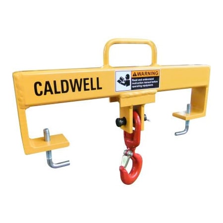 Caldwell Lif-Truc Fork Lift Beam, Double Fork, Single Swivel Hook, 4, 000lb. 10S-2-20